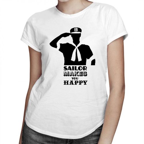 Sailor makes you happy - damska koszulka z nadrukiem 69.00PLN
