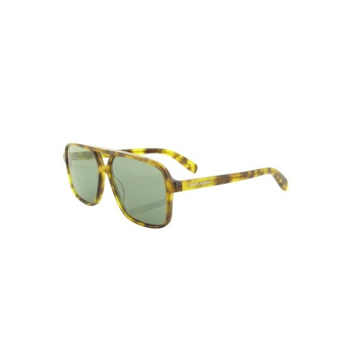 Saint Laurent, Havana Sunglasses Żółty, female, 890.00PLN