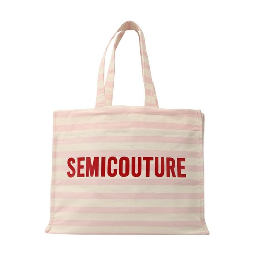 Semicouture, shopper bag Beżowy, female, 357.30PLN