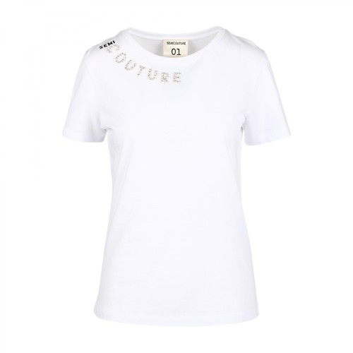 Semicouture, T-shirt Biały, female, 448.20PLN