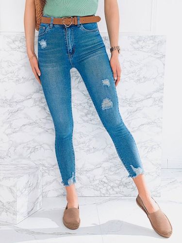 Spodnie damskie jeansowe 068PLR - niebieskie 49.99PLN