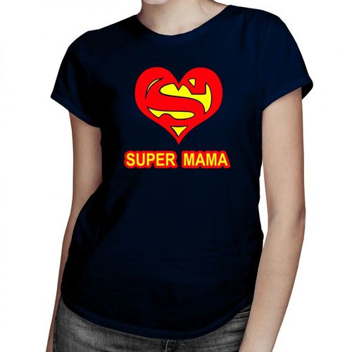 Super mama v2 - damska koszulka z nadrukiem 69.00PLN