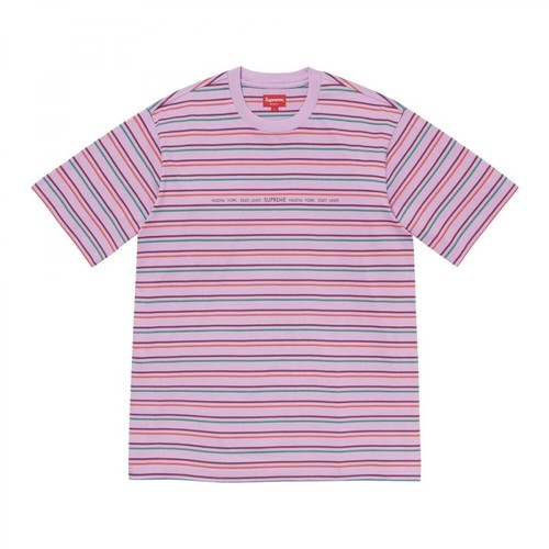 Supreme, Stati Uniti Stripe T-shirt Fioletowy, female, 892.00PLN