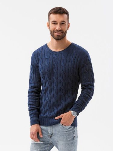 Sweter męski E195 - ciemnoniebieski 99.99PLN