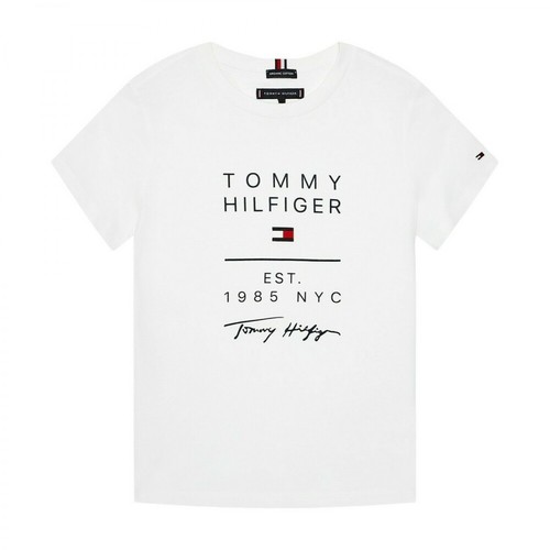 Tommy Hilfiger, T-shirt Biały, female, 156.00PLN