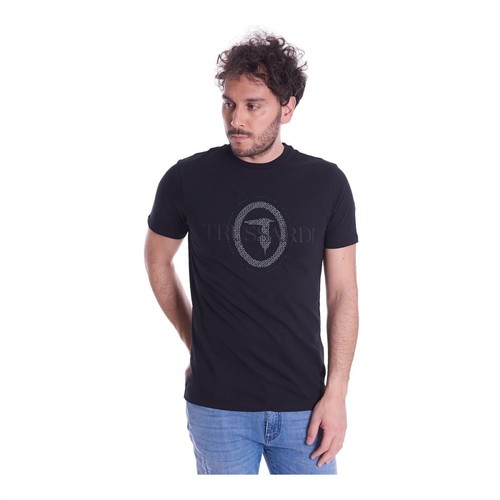 Trussardi, T-Shirt Czarny, male, 206.00PLN