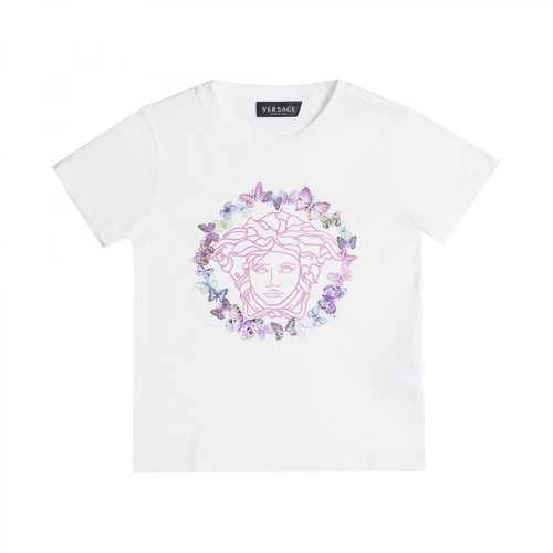 Versace, Printed T-shirt Biały, female, 593.00PLN