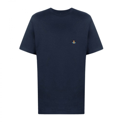 Vivienne Westwood, Classic T-Shirt Niebieski, male, 370.00PLN