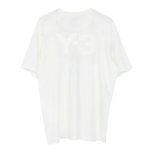 Y-3, Classic Logo T-Shirt Biały, male, 543.00PLN