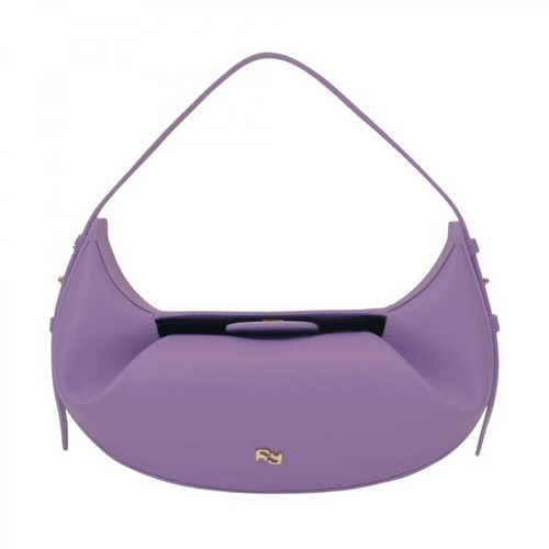 Yuzefi, Mini Fortune Cookie Bag in Leather Fioletowy, female, 1774.75PLN