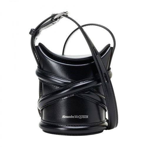 Alexander McQueen, The Curve Mini Bag Czarny, female, 3256.20PLN