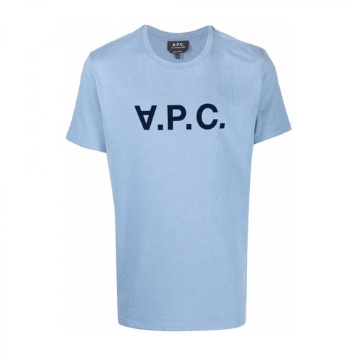 A.p.c., T-shirt Niebieski, male, 434.00PLN