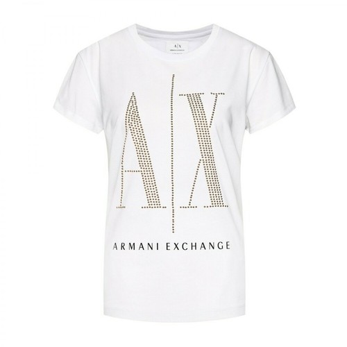 Armani Exchange, T-shirt Biały, female, 420.97PLN