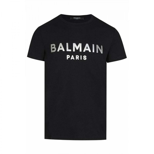 Balmain, Foil T-Shirt Czarny, male, 1118.00PLN