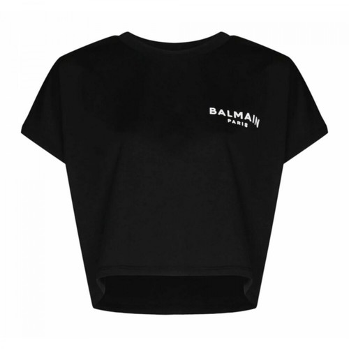 Balmain, Logo-Print T-shirt Czarny, female, 912.00PLN
