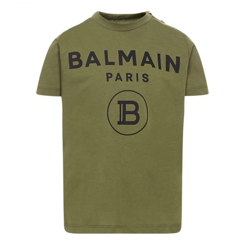 Balmain, T-shirt Zielony, male, 571.00PLN