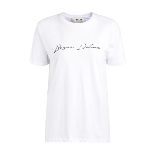 Bazar Deluxe, T-shirt with embroidered logo Biały, female, 354.00PLN