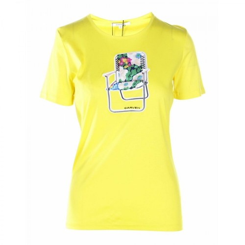 Carven, T-Shirts Żółty, female, 916.68PLN