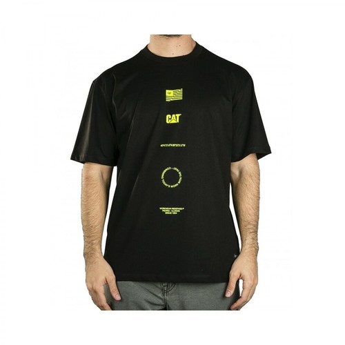 Caterpillar, 2511728 T-shirt Logo Czarny, male, 238.00PLN