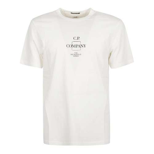 C.p. Company, T-shirt Biały, male, 443.80PLN
