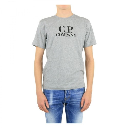 C.p. Company, T-Shirts - Short Sleeve Szary, male, 171.57PLN