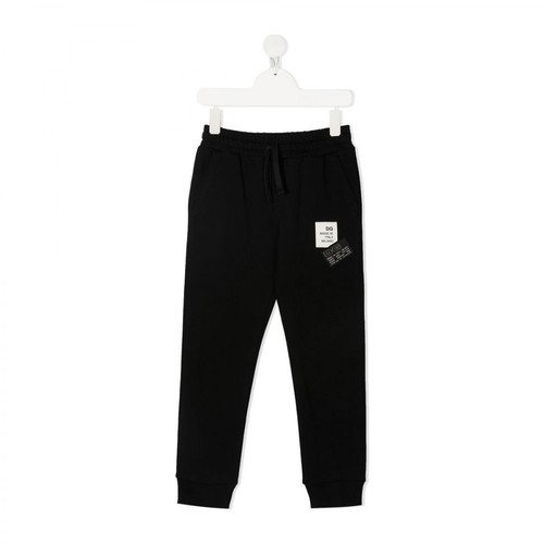 Dolce & Gabbana, Spodnie dresowe ze sznurkiem Czarny, male, 1021.82PLN