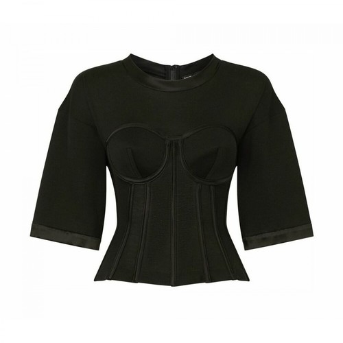 Dolce & Gabbana, T-shirt Czarny, female, 3420.00PLN