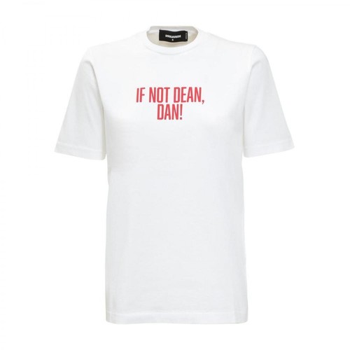 Dsquared2, If Not Dean, Dan! T-Shirt Biały, male, 586.00PLN