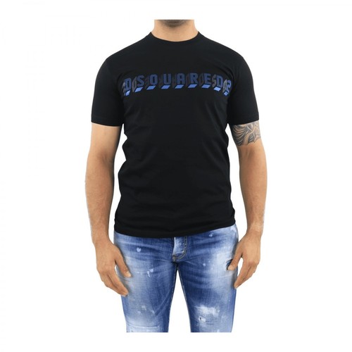 Dsquared2, T-shirt Czarny, male, 867.00PLN