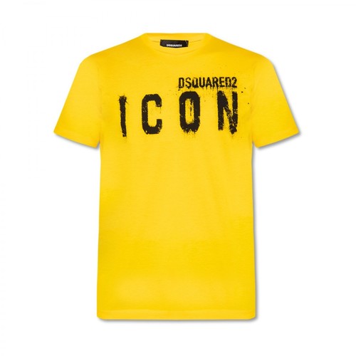 Dsquared2, T-Shirt Żółty, male, 724.00PLN