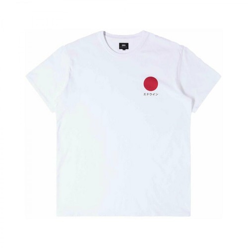 Edwin, Japanese SUN T-shirt Biały, male, 256.00PLN