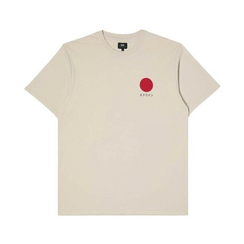 Edwin, Japanese SUN T-Shirt Różowy, male, 256.00PLN