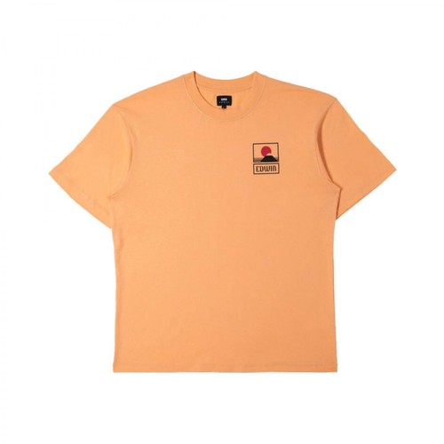 Edwin, Sunset t-shirt Pomarańczowy, female, 252.00PLN