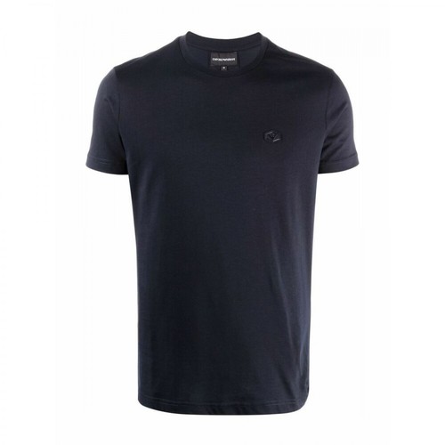 Emporio Armani, T-shirt Niebieski, male, 479.00PLN