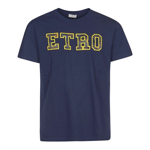 Etro, T-shirt Niebieski, male, 634.00PLN