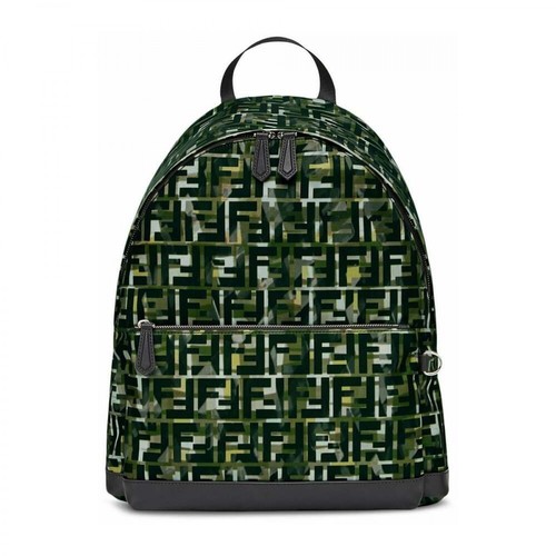 Fendi, Backpack Zielony, male, 4508.59PLN