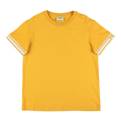 Fendi, t-shirt Żółty, male, 1186.00PLN