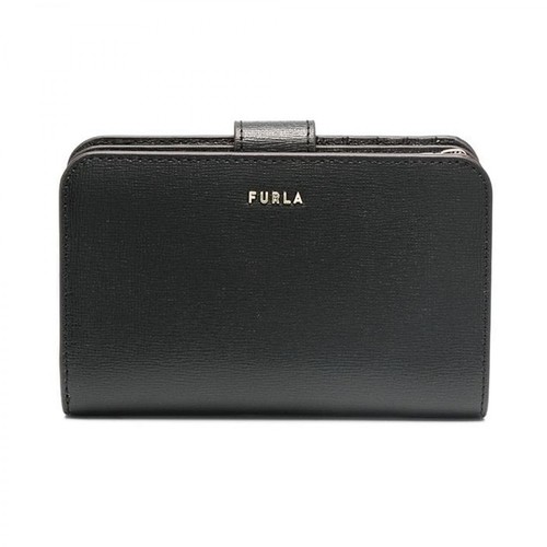 Furla, Compact Wallet Czarny, female, 616.00PLN