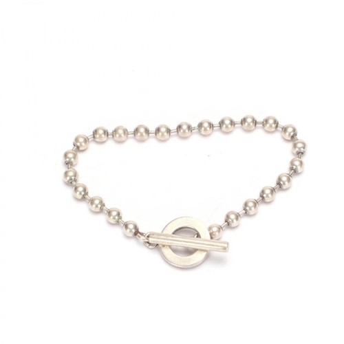 Gucci Vintage, Pre-owned Sterling Silver Ball Chain Bracelet Beżowy, female, 1213.00PLN
