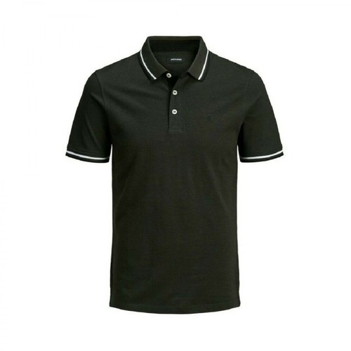 Jack & Jones, Polo T-Shirt Czarny, male, 166.00PLN
