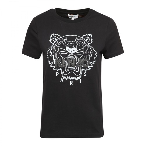 Kenzo, The Winter Capsule Tiger T-shirt Czarny, female, 324.00PLN