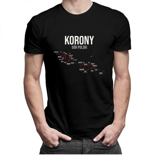Korony Gór Polski - męska koszulka z nadrukiem 69.00PLN