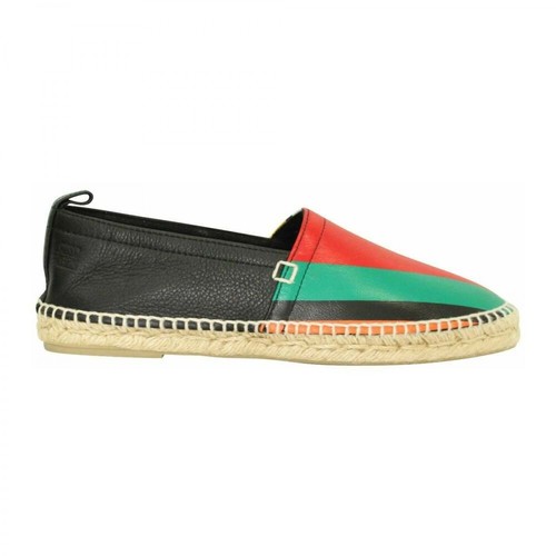 Loewe Pre-owned, Colorful Striped Leather Espadrilles Czarny, female, 2096.96PLN