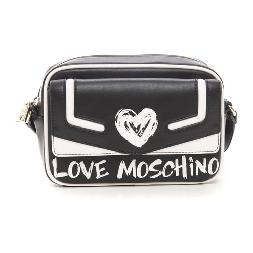 Love Moschino, Adjustable shoulder strap bag Czarny, female, 584.00PLN