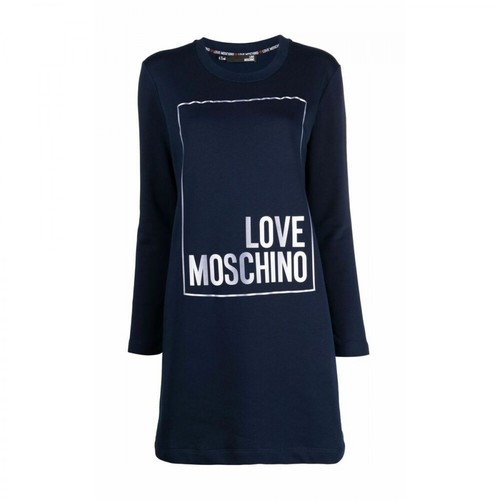 Love Moschino, Dress Niebieski, female, 602.00PLN