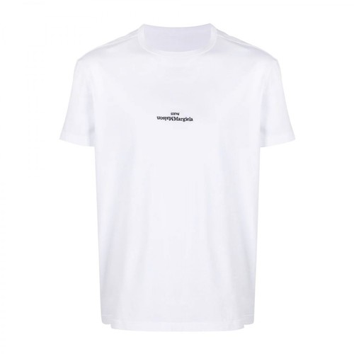 Maison Margiela, T-Koszula z logo Biały, male, 1093.99PLN