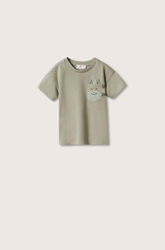 Mango Kids t-shirt bawełniany dziecięcy Bolsillo 29.99PLN