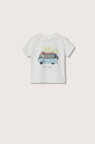 Mango Kids t-shirt bawełniany dziecięcy Club 49.99PLN