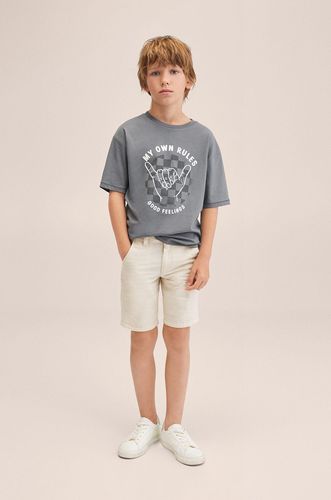 Mango Kids t-shirt bawełniany dziecięcy Damero 35.99PLN