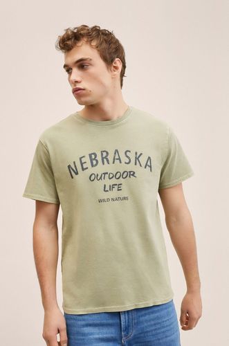 Mango Kids t-shirt bawełniany dziecięcy Nebraska 59.99PLN